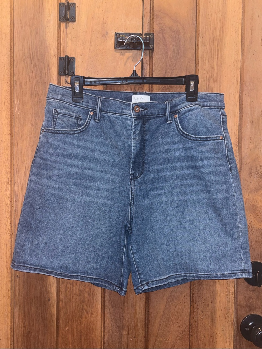 Jessica Simpson Classic High-Rise Blue Denim Shorts